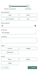 Formulaire en mode smartphone